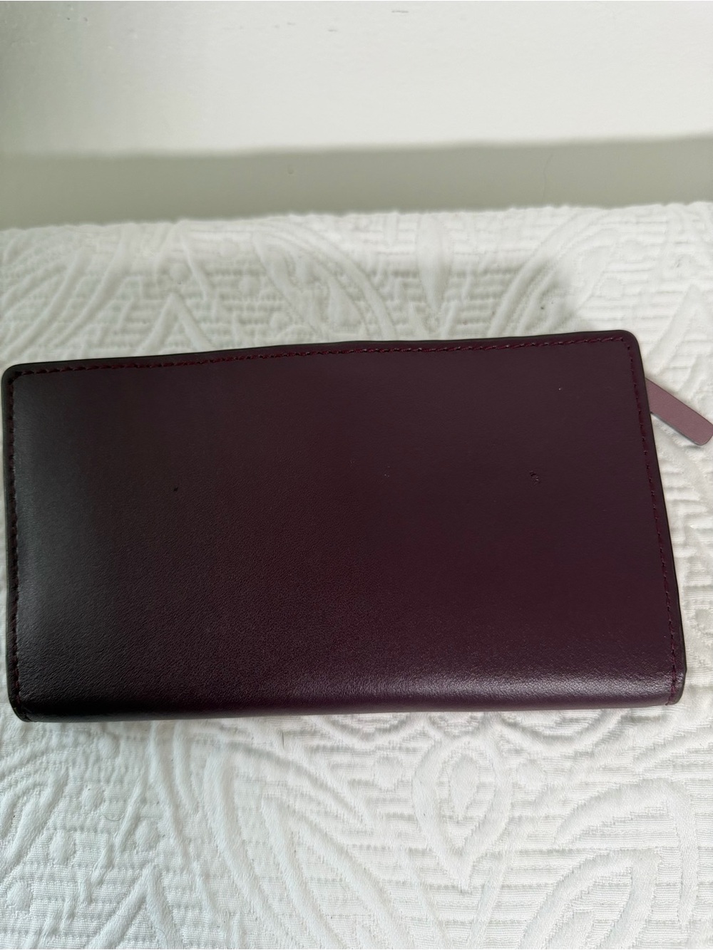 Kate Spade New York Burgundy Leather Satchel Bag & Wallet Set - Picture 6 of 15